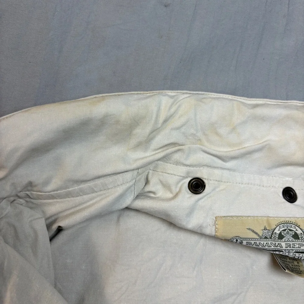 Vintage Banana Republic Safari‎ & Travel Co Mens XL Cotton Utility Fishing Vest